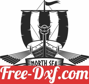 vikings sea ship clipart