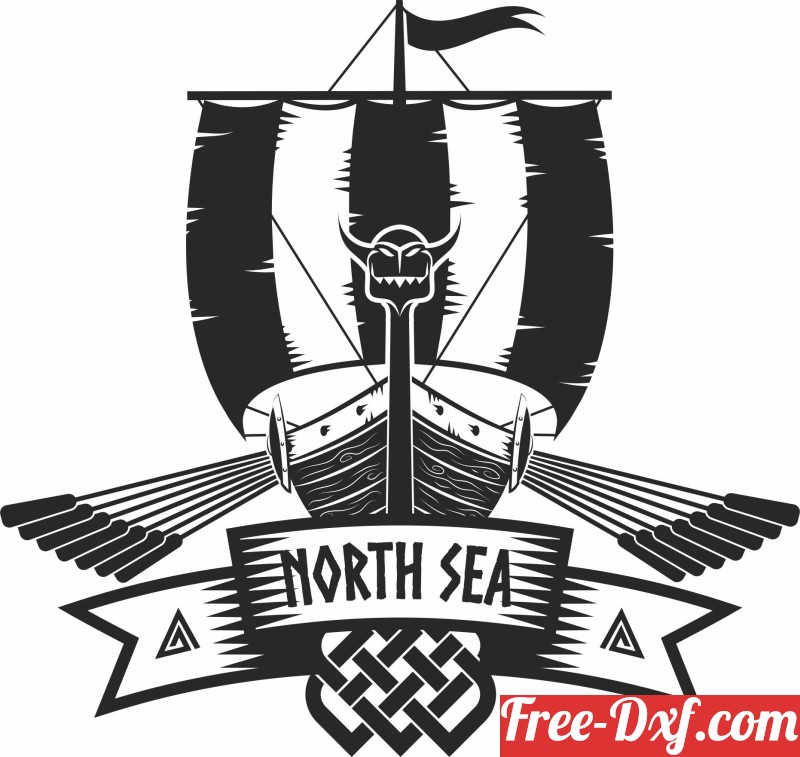 Download vikings sea ship clipart vGpLc High quality free Dxf fil