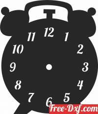 download vintage Wall Clock Vinyl Record free ready for cut