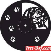 download Wall Dog Clock free ready for cut
