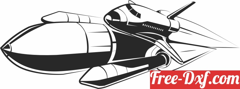 Download Space shuttle clipart vJk8j High quality free Dxf files,