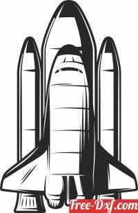 download Space Shuttle clipart free ready for cut