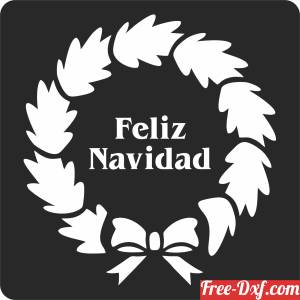 download Feliz Navidad sign free ready for cut