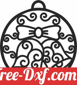 christmas bell ornament