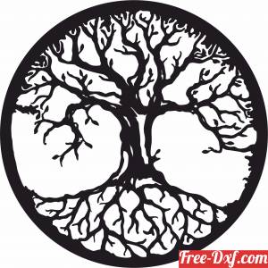 download Tree of life wall art decor free ready for cut