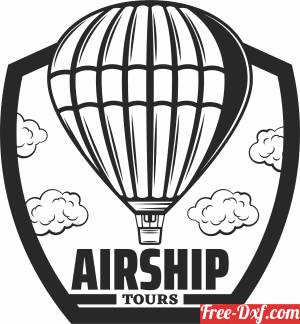 download Airship clipart free ready for cut