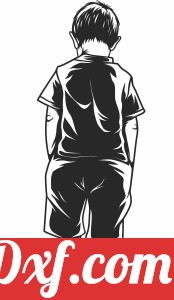 sad boy clipart