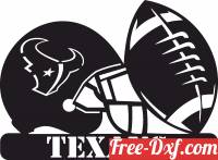 download Houston Texans NFL helmet LOGO free ready for cut