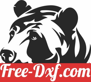 Bear face clipart