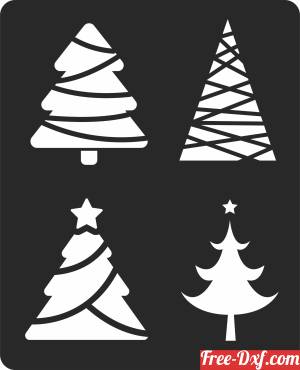 download Christmas Trees free ready for cut