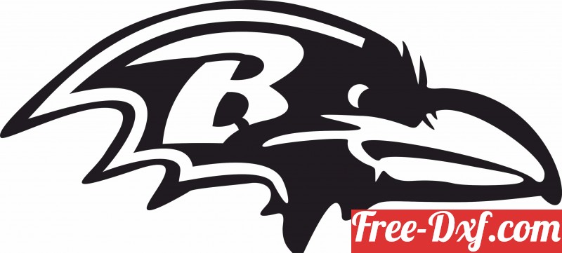 Baltimore Ravens Art Drawing NFL Team SVG Cut File for Cricut Silhouette  Digital Download