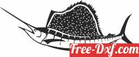 download Blue marlin clipart free ready for cut