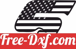 American Flag Letter S sign for garage