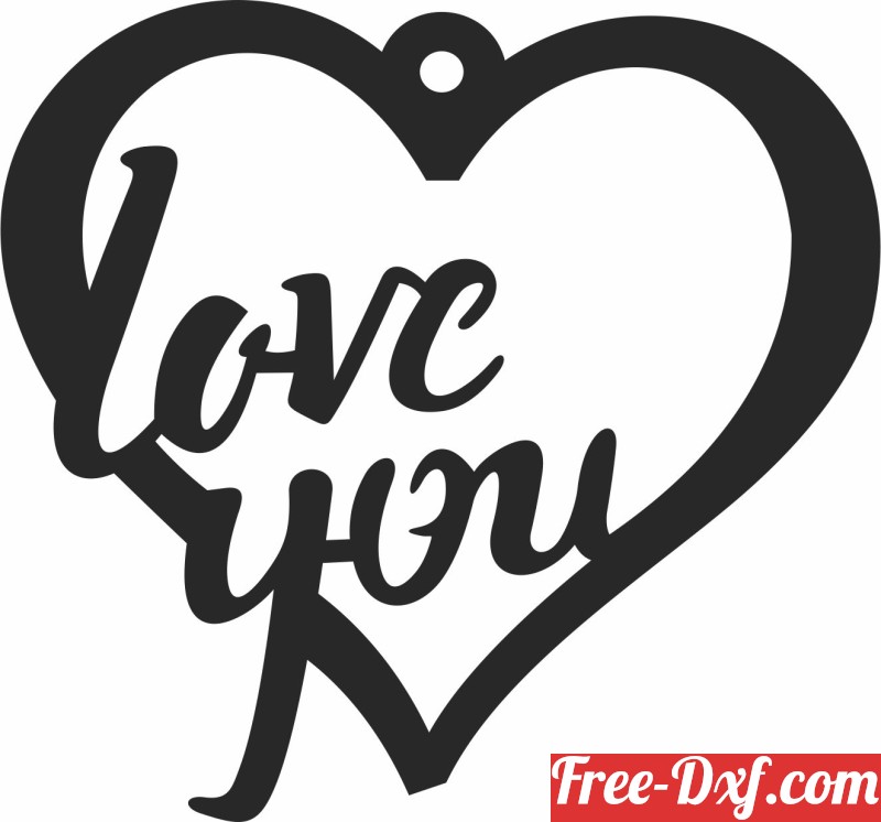 Download heart i love you ornaments vulzE High quality free Dxf f