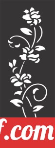 Decorative flower pattern wall Screens Panel for doors