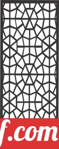 decorative panel wall separator door pattern