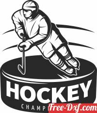 download Hockey championship logo free ready for cut