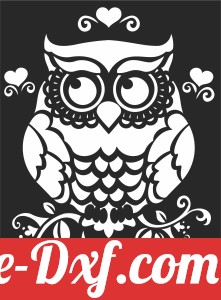 Owl floral wall decor
