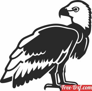download Vulture eagle silhoutte clipart free ready for cut