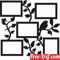 download Pictures Frame Holder memories for family member free ready for cut