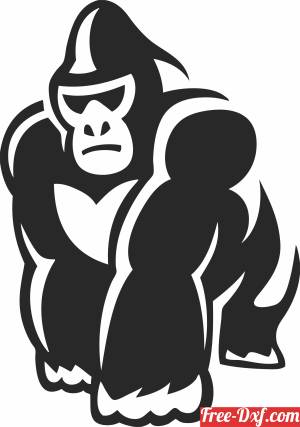download gorilla clipart free ready for cut