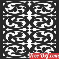 download decorative floral pattern square wall panel free ready for cut