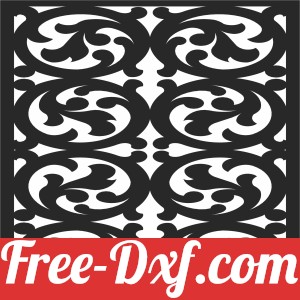 decorative floral pattern square wall panel
