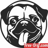 download pug dog clipart free ready for cut