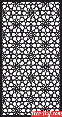 download moroccan wall hanging screen partition panel pattern free ready for cut