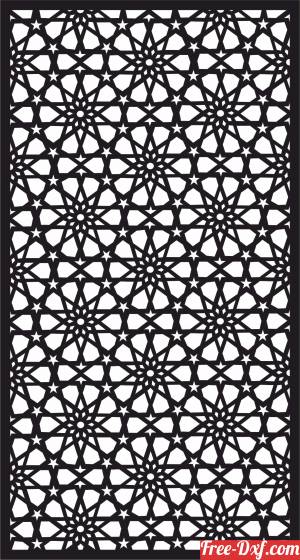 download moroccan wall hanging screen partition panel pattern free ready for cut