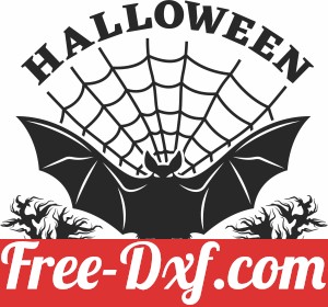 Halloween bat trick or treat art