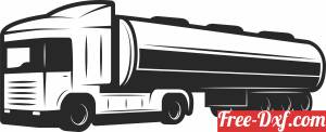download Liquid transport vehicle truck free ready for cut