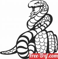 download Snake wall decor free ready for cut