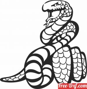 download Snake wall decor free ready for cut