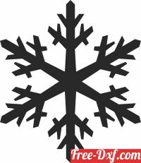 download christmas snowflake decoration free ready for cut