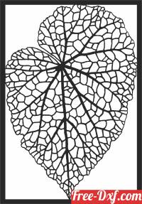 download leaf wall arts free ready for cut