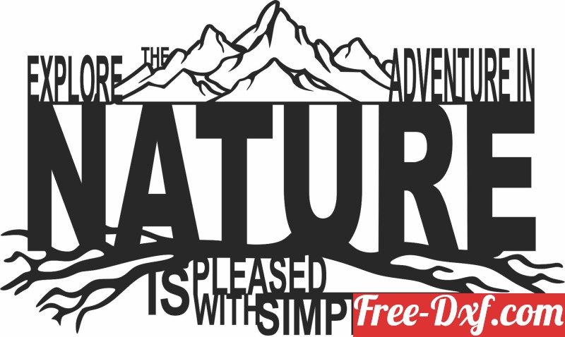 Download Nature mountain wall decor x7OQR High quality free Dxf f