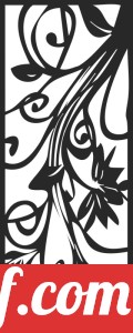 decorative panel wall separator door pattern