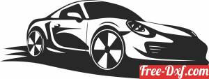 download Porsche car clipart free ready for cut