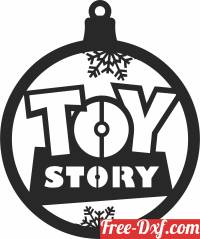 download Toy story Christmas ball free ready for cut