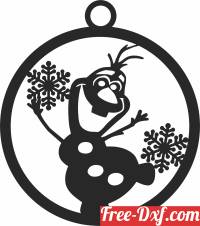 download christmas snowman ornaments free ready for cut