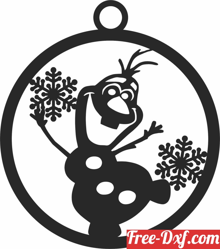 Download christmas snowman ornaments xK0kk High quality free Dxf