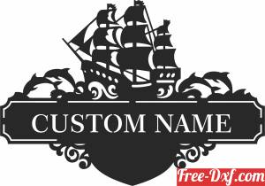 download ship address sign free ready for cut