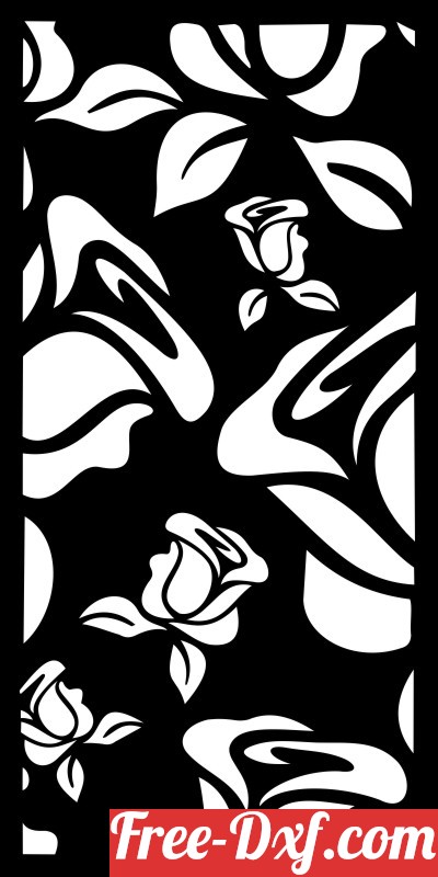 Download decorative wall pattern panel with flowers xQf1H High qu