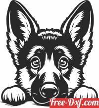 download German shepherd puppy dog clipart free ready for cut