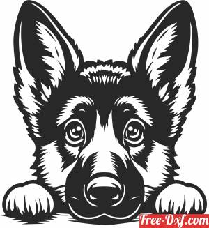 download German shepherd puppy dog clipart free ready for cut