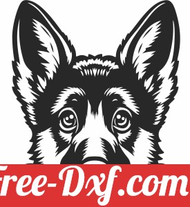 German shepherd puppy dog clipart