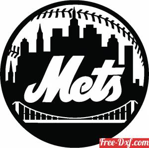 download New York Mets MLB Baseball Logo free ready for cut