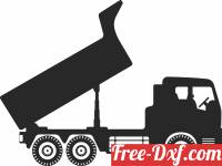 download Dump truck construction free ready for cut
