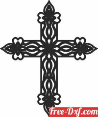 download cross wall sign free ready for cut